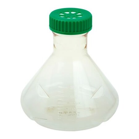 Celltreat CELLTREAT 2L Fernbach Flask, Vent Cap, Baffled Bottom, Polycarbonate, Sterile 229865